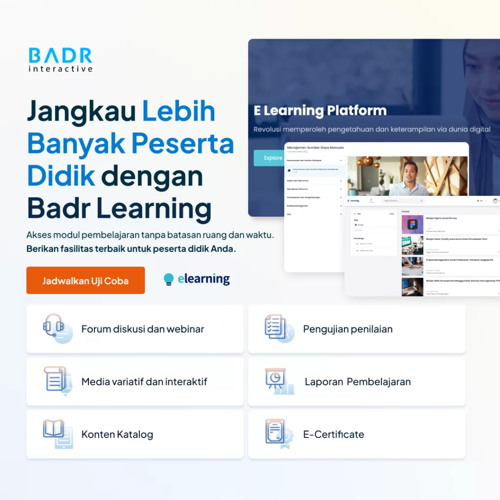 Jangkau lebih banyak peserta didik dengan learning management system (LMS) Badr Interactive